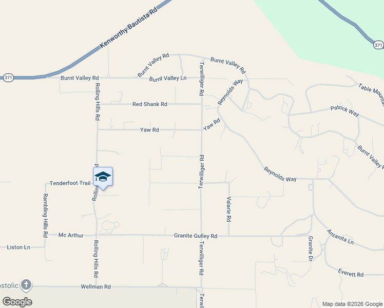 map of restaurants, bars, coffee shops, grocery stores, and more near 58905 Kaweea Drive in Anza