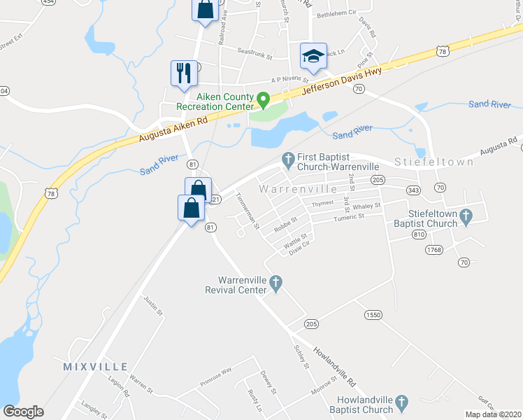 map of restaurants, bars, coffee shops, grocery stores, and more near 23 Cloudman Street in Warrenville