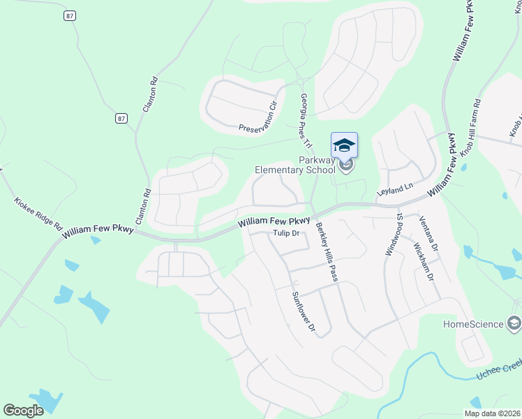 map of restaurants, bars, coffee shops, grocery stores, and more near 441 Yellow Pine Trail in Evans