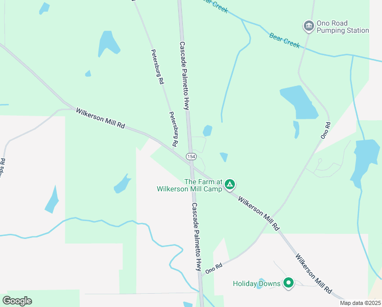 map of restaurants, bars, coffee shops, grocery stores, and more near 7432 Cascade Palmetto Highway in Palmetto