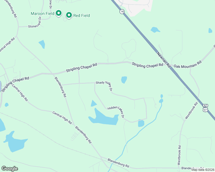 map of restaurants, bars, coffee shops, grocery stores, and more near 203 Shady Valley Drive in Carrollton