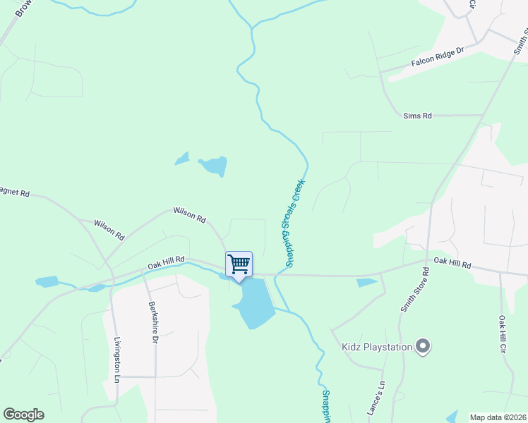 map of restaurants, bars, coffee shops, grocery stores, and more near 115 Fields Creek Way in Covington