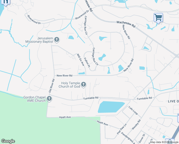 map of restaurants, bars, coffee shops, grocery stores, and more near 4960 Fulton Place in Murrells Inlet