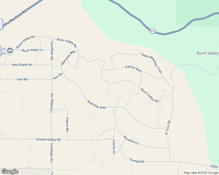 map of restaurants, bars, coffee shops, grocery stores, and more near 59481 Burnt Valley Road in Anza
