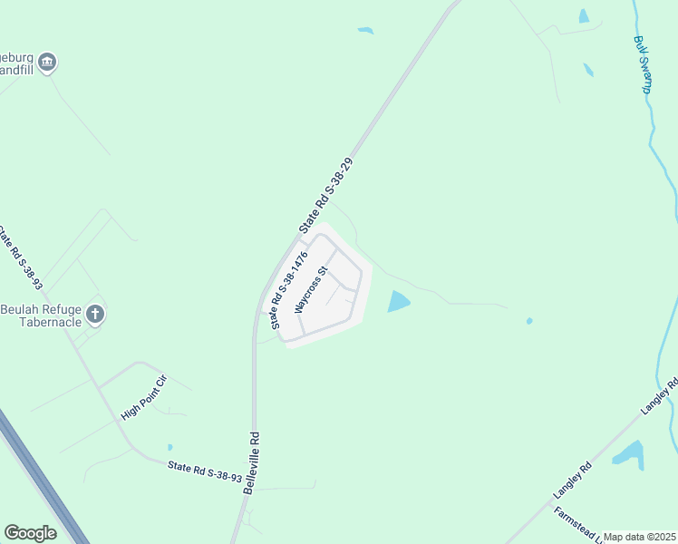 map of restaurants, bars, coffee shops, grocery stores, and more near 109 Benedna Street in Orangeburg