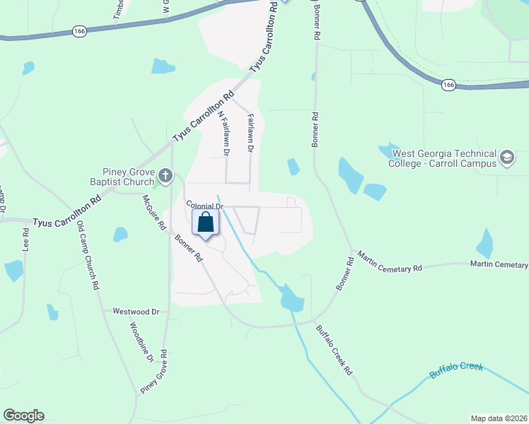 map of restaurants, bars, coffee shops, grocery stores, and more near 145 Colonial Drive in Carrollton
