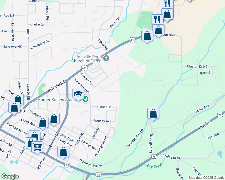 map of restaurants, bars, coffee shops, grocery stores, and more near 1238 Maitland Road in Leeds