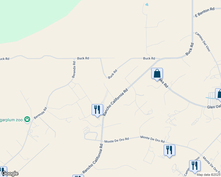 map of restaurants, bars, coffee shops, grocery stores, and more near 39460 Hilt Road in Temecula