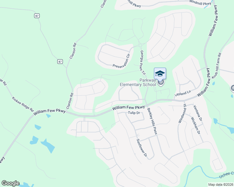map of restaurants, bars, coffee shops, grocery stores, and more near 431 Yellow Pine Trail in Evans
