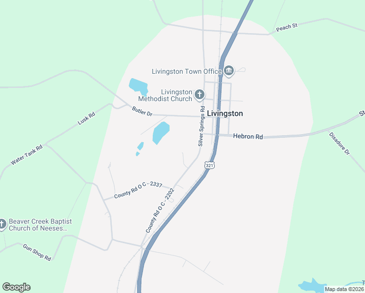 map of restaurants, bars, coffee shops, grocery stores, and more near 124 Nerine Drive in Livingston