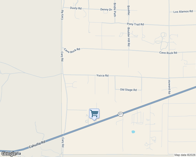 map of restaurants, bars, coffee shops, grocery stores, and more near 39292 Spanish Bayonet in Anza