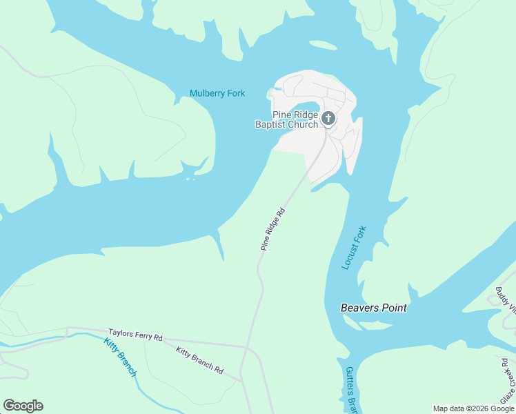 map of restaurants, bars, coffee shops, grocery stores, and more near 287 Pine Ridge Road in Bessemer