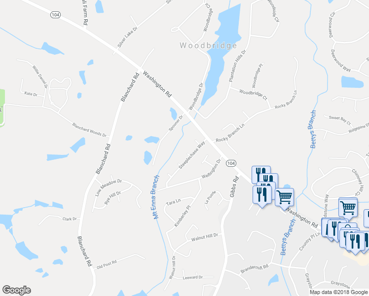 map of restaurants, bars, coffee shops, grocery stores, and more near 670 Derby Court in Evans