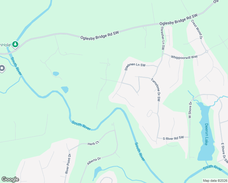 map of restaurants, bars, coffee shops, grocery stores, and more near 2506 Stedman Lane Southwest in Conyers