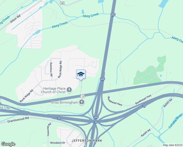 map of restaurants, bars, coffee shops, grocery stores, and more near 5379 Heritage Lane in Irondale