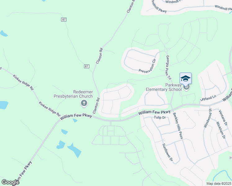 map of restaurants, bars, coffee shops, grocery stores, and more near 698 Tree Top Trail in Evans