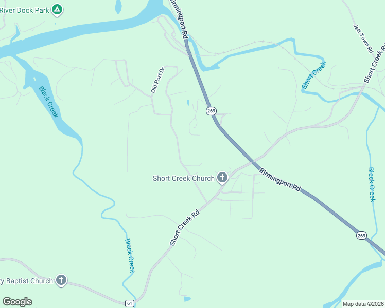 map of restaurants, bars, coffee shops, grocery stores, and more near 1385 Old Port Drive in Mulga