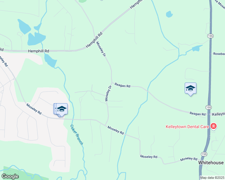 map of restaurants, bars, coffee shops, grocery stores, and more near 140 Moseley Drive in Stockbridge