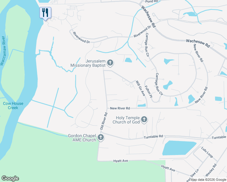 map of restaurants, bars, coffee shops, grocery stores, and more near 4365 Browns Chapel Street in Murrells Inlet