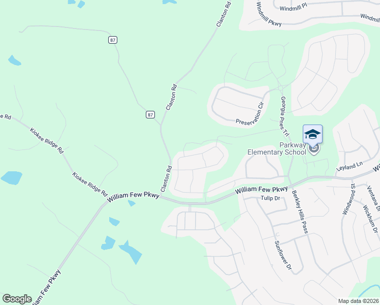 map of restaurants, bars, coffee shops, grocery stores, and more near 703 Tree Top Trail in Evans