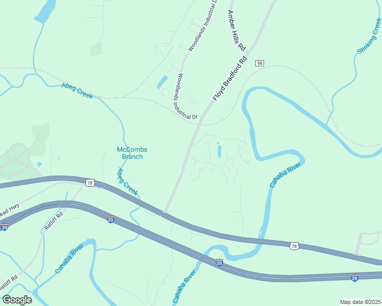 map of restaurants, bars, coffee shops, grocery stores, and more near 99 Madison Drive in Trussville