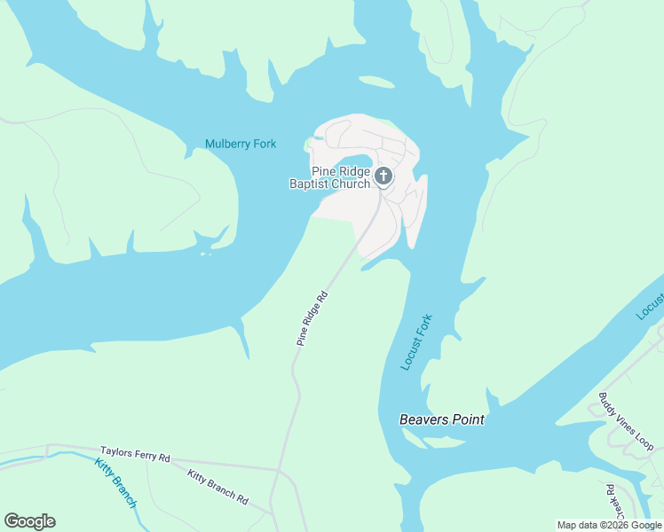 map of restaurants, bars, coffee shops, grocery stores, and more near 248 Pine Ridge Road in Bessemer