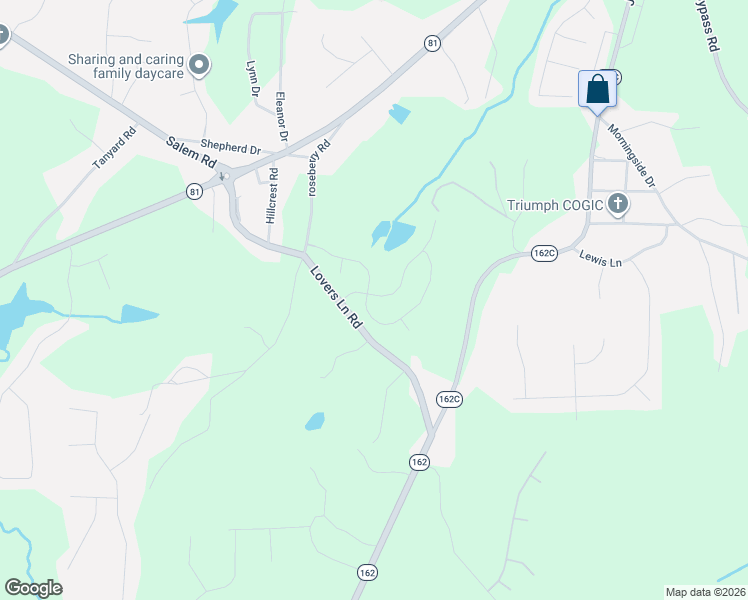 map of restaurants, bars, coffee shops, grocery stores, and more near 260 Lovers Lane Road in Covington