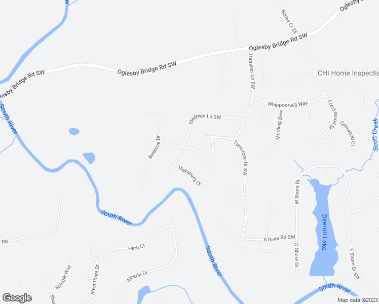 map of restaurants, bars, coffee shops, grocery stores, and more near 5810 Ambrose Drive Southwest in Conyers