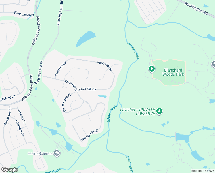 map of restaurants, bars, coffee shops, grocery stores, and more near 1457 Knob Hill Circle in Evans