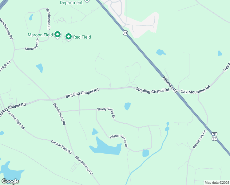map of restaurants, bars, coffee shops, grocery stores, and more near 1745 Stripling Chapel Road in Carrollton