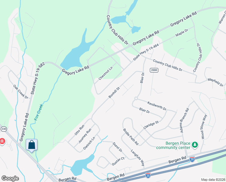 map of restaurants, bars, coffee shops, grocery stores, and more near 11G Gregory Lake Road in North Augusta
