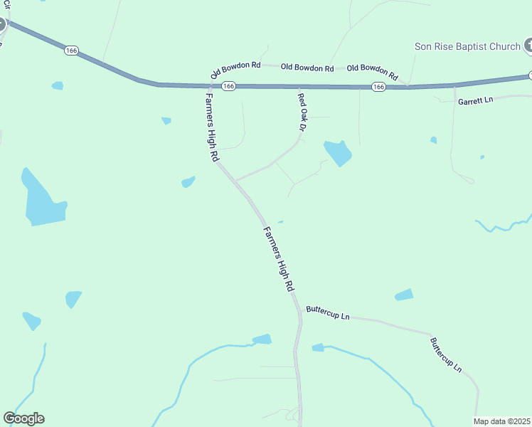 map of restaurants, bars, coffee shops, grocery stores, and more near 246 Farmers High Road in Carrollton