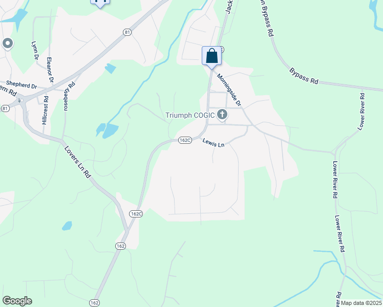 map of restaurants, bars, coffee shops, grocery stores, and more near 451 Georgia 162 in Covington