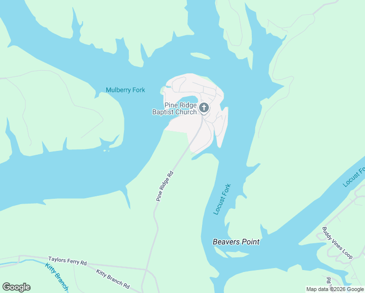 map of restaurants, bars, coffee shops, grocery stores, and more near 266 Pine Ridge Road in Hueytown