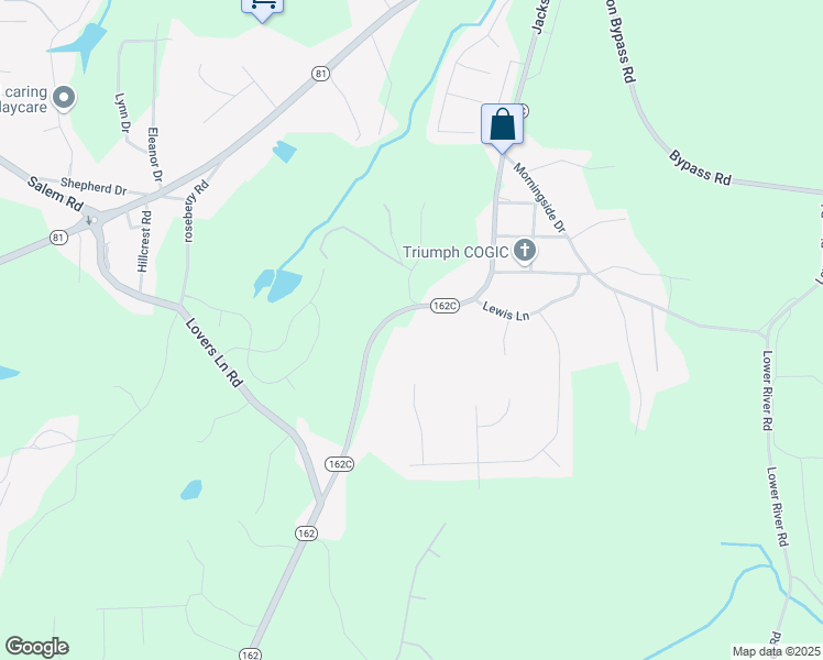 map of restaurants, bars, coffee shops, grocery stores, and more near 525 Georgia 162 in Covington