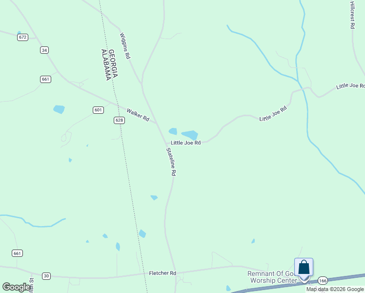 map of restaurants, bars, coffee shops, grocery stores, and more near 600 Little Joe Road in Bowdon