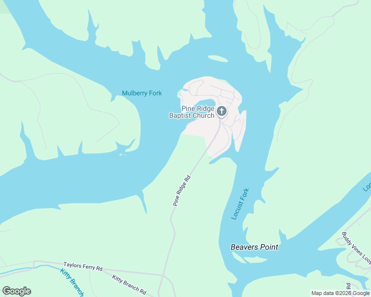 map of restaurants, bars, coffee shops, grocery stores, and more near 266 Pine Ridge Road in Hueytown