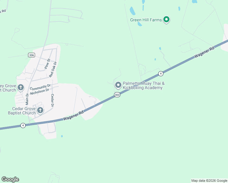 map of restaurants, bars, coffee shops, grocery stores, and more near 100-152 Eastbrook Park in Aiken