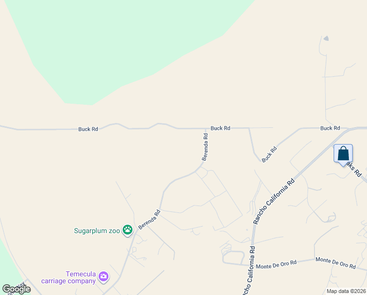map of restaurants, bars, coffee shops, grocery stores, and more near 39613-39617 Berenda Road in Temecula
