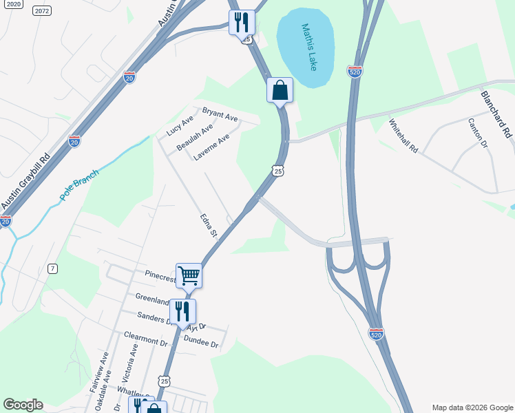 map of restaurants, bars, coffee shops, grocery stores, and more near 882 Edgefield Rd in Belvedere