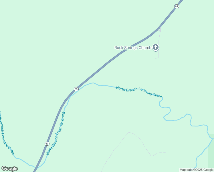 map of restaurants, bars, coffee shops, grocery stores, and more near 22111-22463 State Highway 69 in Berry