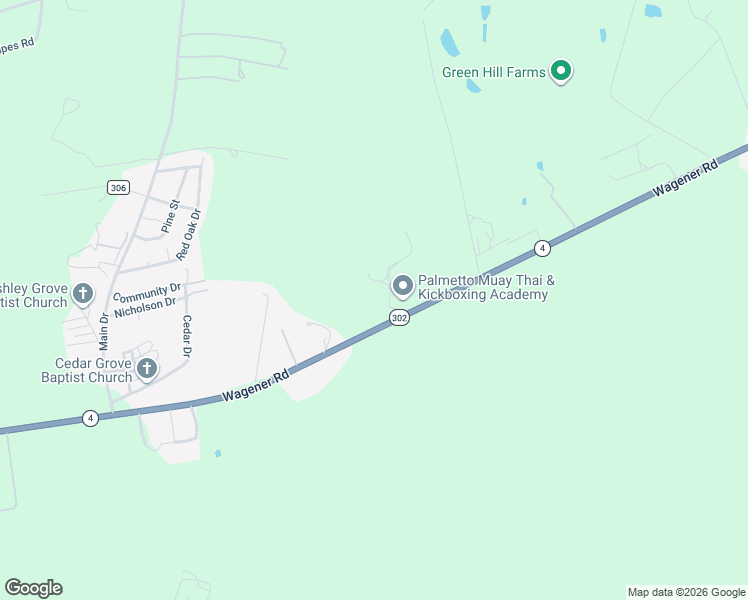 map of restaurants, bars, coffee shops, grocery stores, and more near 100-152 Eastbrook Park in Aiken