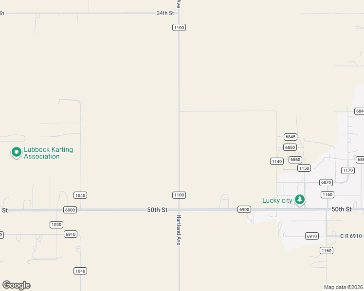 map of restaurants, bars, coffee shops, grocery stores, and more near 4032 C R 1100 in Lubbock