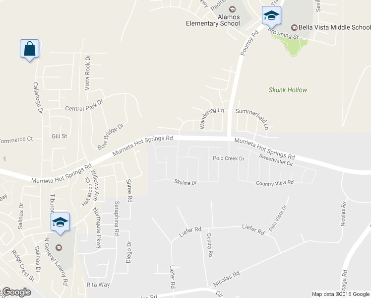 map of restaurants, bars, coffee shops, grocery stores, and more near 39041 New meadow Drive in Temecula