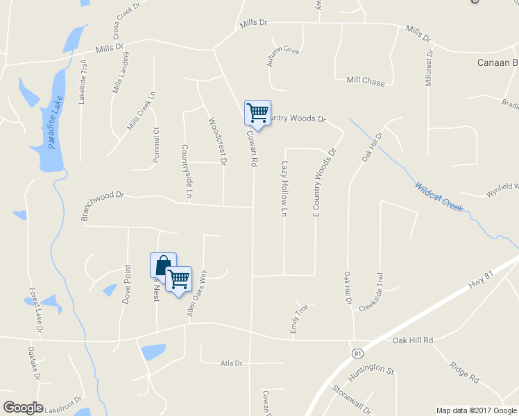 map of restaurants, bars, coffee shops, grocery stores, and more near 565 Cowan Road in Covington