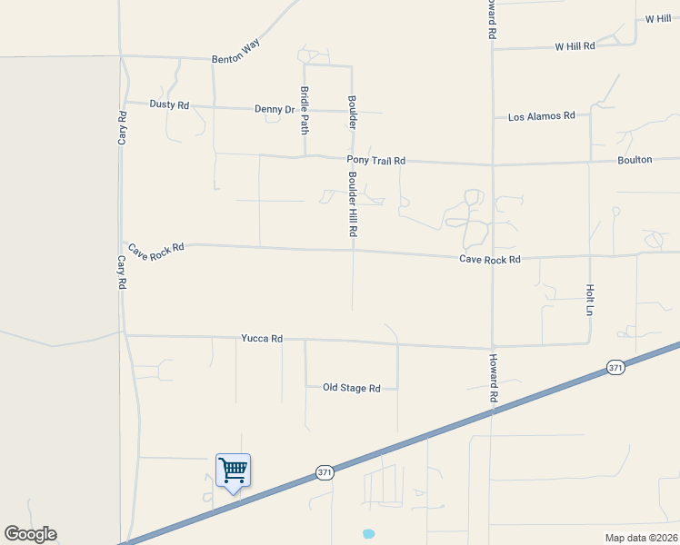 map of restaurants, bars, coffee shops, grocery stores, and more near 53595 Cave Rock Road in Anza