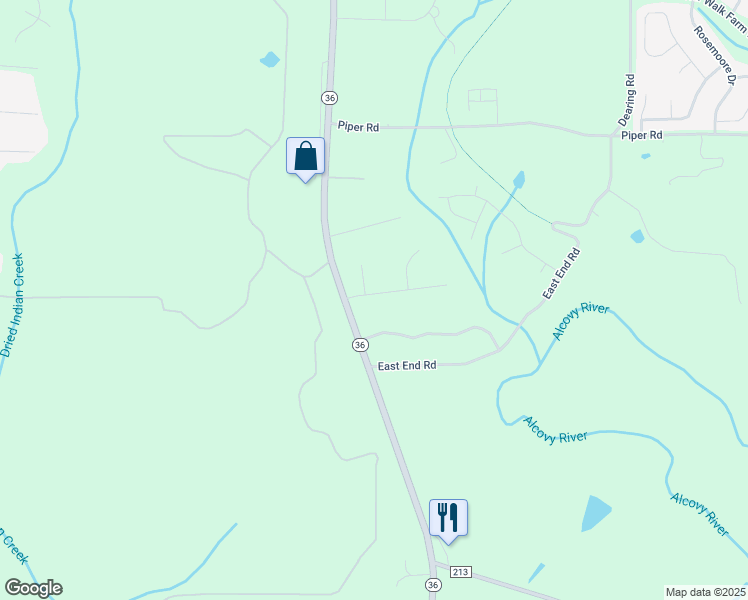 map of restaurants, bars, coffee shops, grocery stores, and more near 30 High Ridge Road in Covington