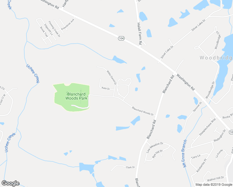 map of restaurants, bars, coffee shops, grocery stores, and more near 4575 Blanchard Woods Drive in Evans