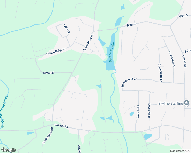 map of restaurants, bars, coffee shops, grocery stores, and more near 265 Forest Lake Drive in Covington