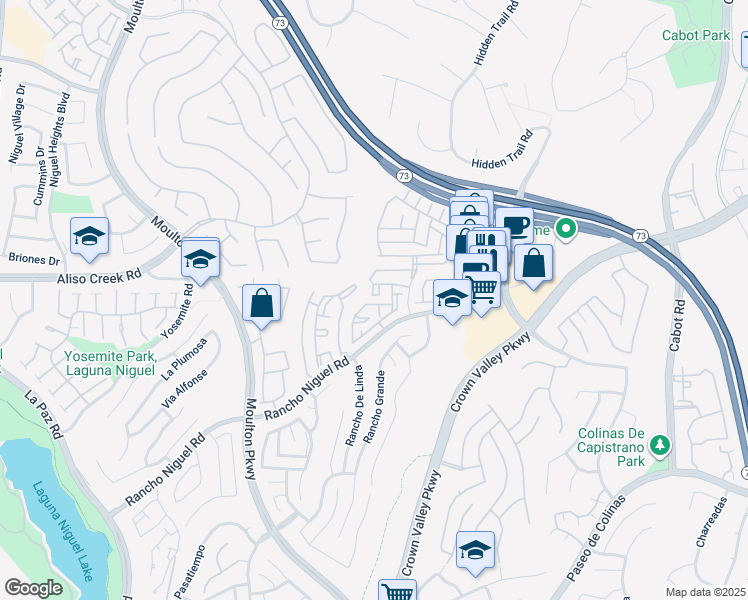 map of restaurants, bars, coffee shops, grocery stores, and more near 25131 Calle Playa in Laguna Beach